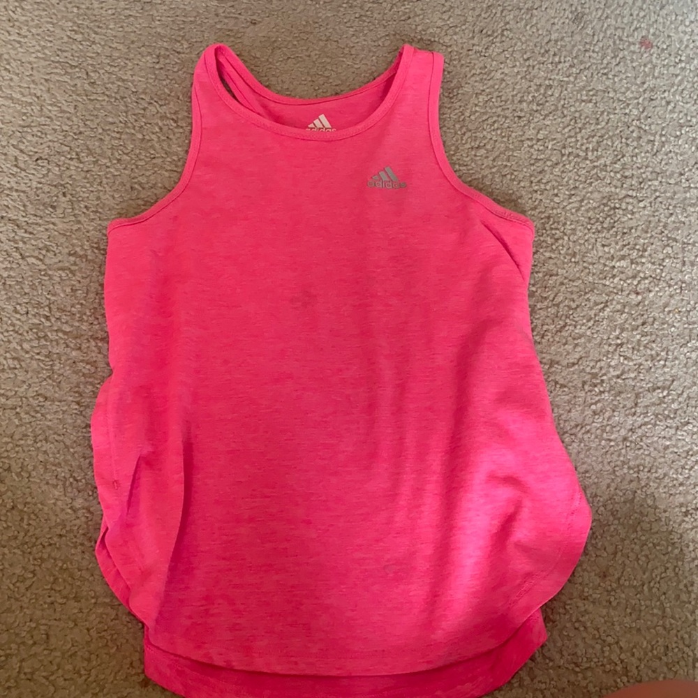 pink adidas tank